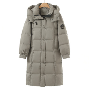 魔术贴徽抽绳连帽舒适保暖羽绒服680 冬装 西湖阁老 寇