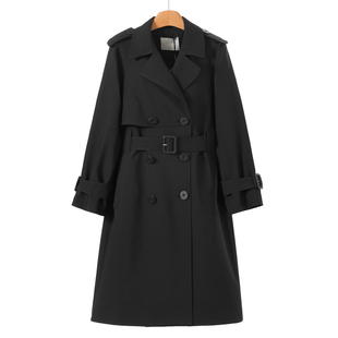 899西湖阁老 春装 翻领插肩袖 直筒开叉风衣外套863 卡拉