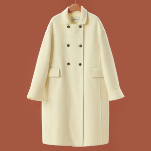 韩系宽松喇叭袖 冬装 双面呢长毛大衣119 熠 2499西湖阁老