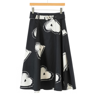 全棉高腰A字版 459西湖阁老 绍 春装 不规则半身裙375 兹