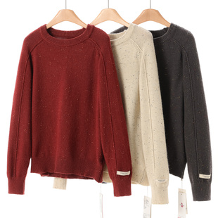 温柔可外穿插肩袖 489 冬装 鸶 宽松毛衣212 30%浣熊绒