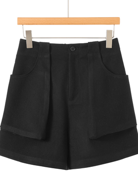 890西湖阁老【AL】春装*绍 后腰松紧个性大口袋短裤120