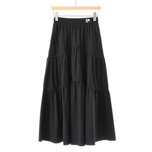 松紧腰腰A字版 899西湖阁老 莫Y 夏装 纯色半身裙121 拼接款