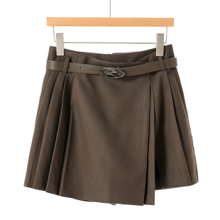 宽脚高腰短裤 699西湖阁老 多一片百褶裙裤 冬季 162 莫Y