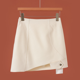 绍 春装 边扣不规则包臀防走光短裙707 690西湖阁老