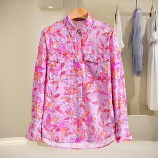 不对称弧形摆休闲含真丝衬衫 899 春季 帝 650 15.6%桑蚕丝