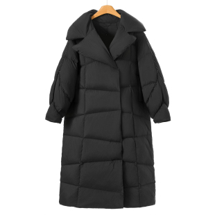 当季 伍 冬装 西装 羽绒服579 300克稀缺厚款 领磁吸扣蓬松长款 申