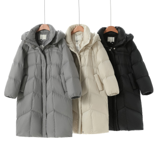 220g克重帽子可拆长款 冬装 羽绒服622 栖 2199西湖阁老