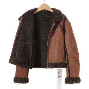 1990西湖阁老 冬装 绍 泰迪卷毛加绒保暖拉链外套077