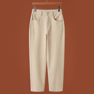 不过时娴熟温柔加绒牛仔厚裤 639西湖阁老 修身 冬装 602 熠