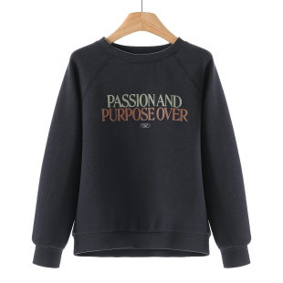 冬装 兰 字母印花宽松卫衣613 13%再生纤维素纤维 399