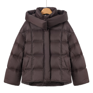 连帽可拆卸方块短款 190克加厚款 冬装 当季 羽绒服601 帛