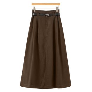 显瘦高挑过膝开衩A字半身裙613 春装 568西湖阁老 序