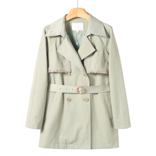 插肩袖 春季 亮片刺绣风衣外套126 蕾 1399西湖阁老