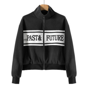 前襟勾线字母拼接立领外套261 春季 599西湖阁老