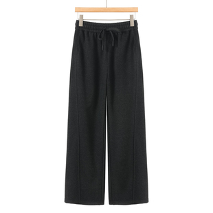 系带高腰含醋纤松紧阔腿裤 599 春装 兰 071 30%粘纤