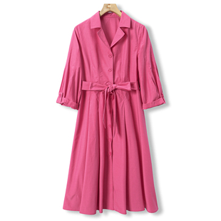 式 589西湖阁老 连衣裙615 领系腰带衬衫 小西装 迪 春季