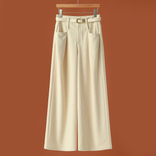 厚休闲厚裤 899西湖阁老 立体褶皱灯芯绒直筒长款 冬装 863 莫Y