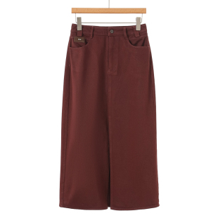 贴标袋包臀开叉一步牛仔半身裙560 春装 499西湖阁老 序