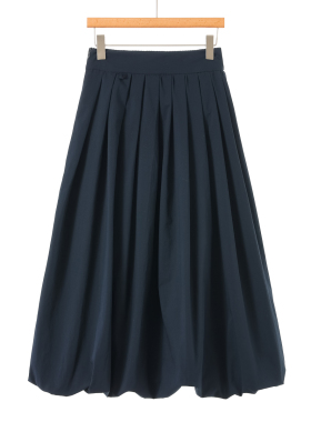 499西湖阁老【HO】春装 *绍 高腰A版抽褶显瘦长款花苞裙286