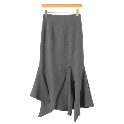 790西湖阁老【AL】春装*绍 开叉不规则包臀鱼尾半身裙711