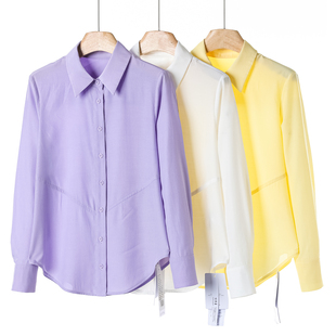 70%粘纤 清新显瘦衬衫 祥 弧形拼接摆A版 602 春季 499