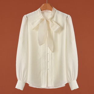 天丝含绵羊毛系带衬衫 639 冬装 007 36%莱赛尔纤维