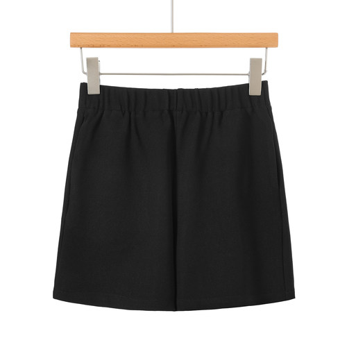 399西湖阁老【卡拉】春装 松紧高腰直筒舒适休闲短裤786