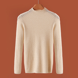 温柔打底显瘦半高领针织衫 春季 211 兰 369西湖阁老