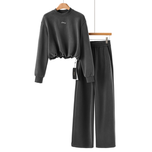 春装 短款 卫衣 1199 太空棉套装 莫Y 直筒休闲裤 334 37%莫代尔