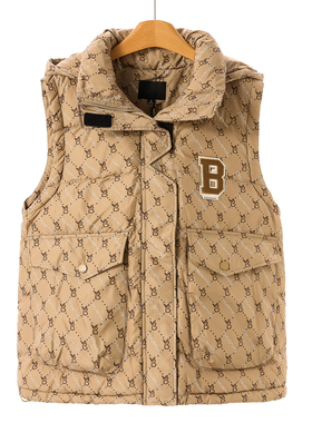 759过西湖阁老【妍B】冬季 魔术贴拆卸帽立领马甲羽绒服786