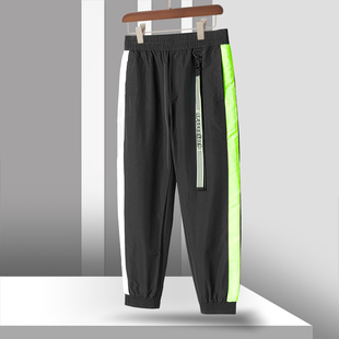松紧腰带抽绳侧边拼接休闲长裤 男装 春季 707 西湖阁老