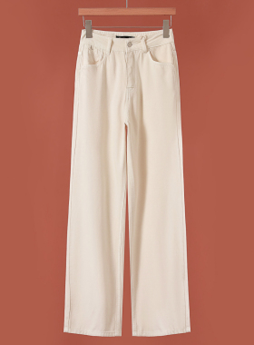 439 66%再生纤维素纤维【兰】春装 垂感直筒拖地牛仔裤052