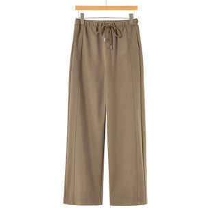 33%莫代尔 春装 松紧腰带抽绳直筒纯色随心裤 666 都SML