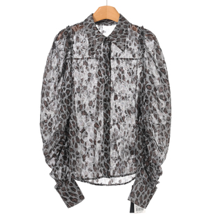 宽松衬衫 669西湖阁老 弧形不规则摆堆堆袖 26春装 622 莫Y