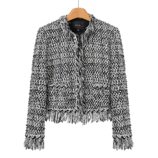 毛条流苏挂钩扣小香风外套811 26春装 1199西湖阁老 莫Y