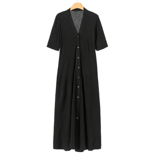 38%莱赛尔 绍 桑蚕丝 春装 V领单排扣纯色连衣裙238 兹 659