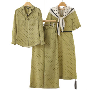 逸 套装 春装 阔腿裤 天丝连衣裙系列852 衬衫 100莱赛尔纤维