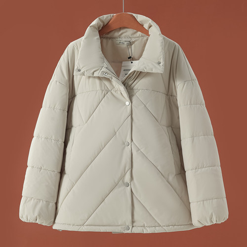 939西湖阁老【兰】冬装 立领防风松紧束口宽松韩系棉衣632