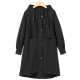 连帽插肩袖 春季 收褶拼接风衣外套581 漠 1089西湖阁老