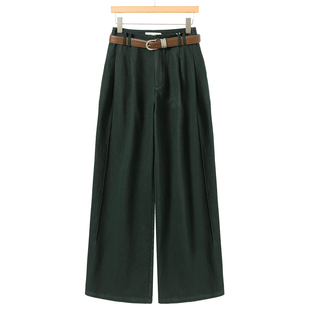 遮胯宽脚高挑垂感透气全棉拖地裤 春装 310 芙 639西湖阁老