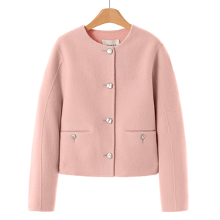 衬肤减龄小香风短双面呢大衣107 冬装 1499西湖阁老 熠