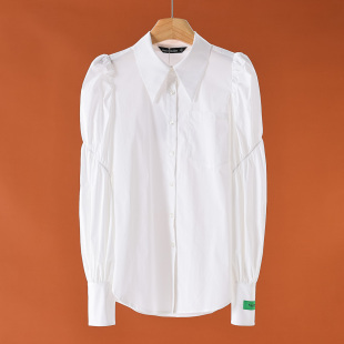 衬衫 春季 子棉质休闲长袖 099 松紧袖 459西湖阁老