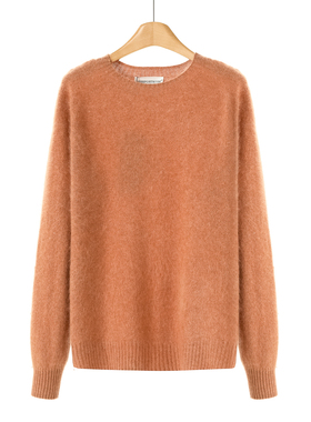 20%羊绒【申】冬装 宽松温柔羊绒拉毛暖糯插肩袖毛衣608