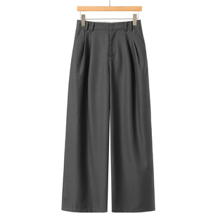 绍 西湖阁老 MSL 春装 916 御姐高气场垂坠干练宽脚裤