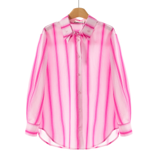 弧形不规则摆拼折领宽松衬衫 春装 870 栖 539西湖阁老