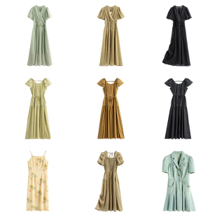 夏装 当季 韩系减龄显高挑紫S女连衣裙系列弜 幸 6.17并西湖阁老