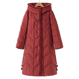 抽绳刺绣 3350鹅绒服 绍 冬装 整条水貂毛皮草羽绒服627 缘纳YL