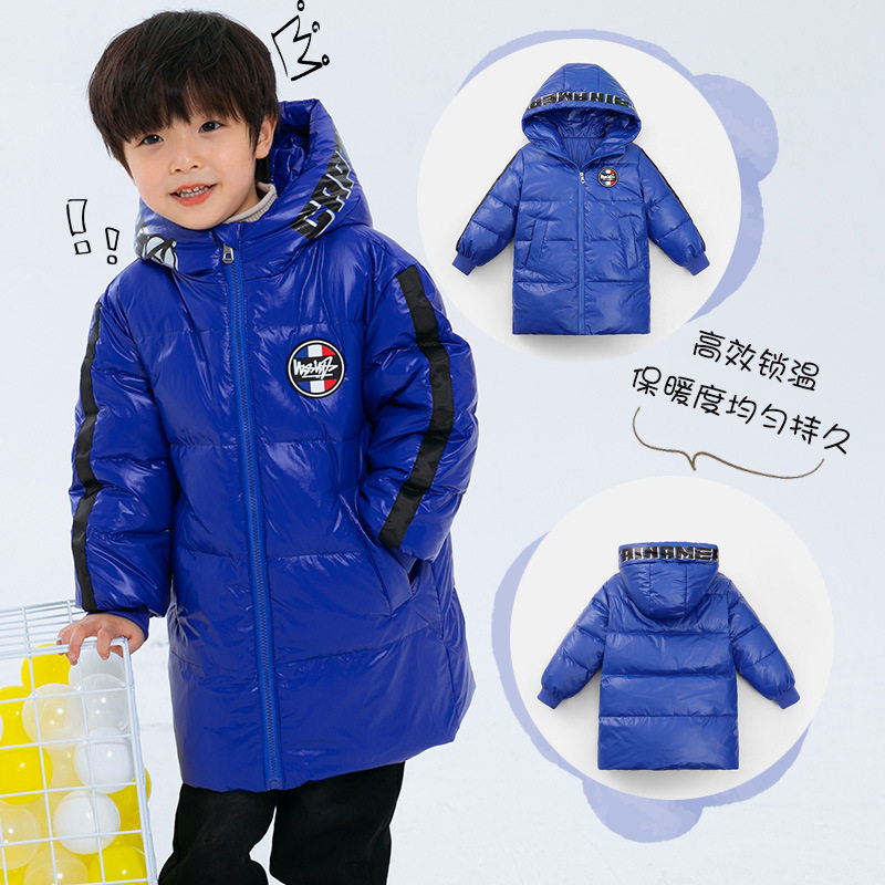 冬季男童女童小孩中大儿童连帽加