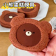 网红小熊蛋糕模具大小熊头猫头夹心饼干翻糖切模按压式 烘焙磨具